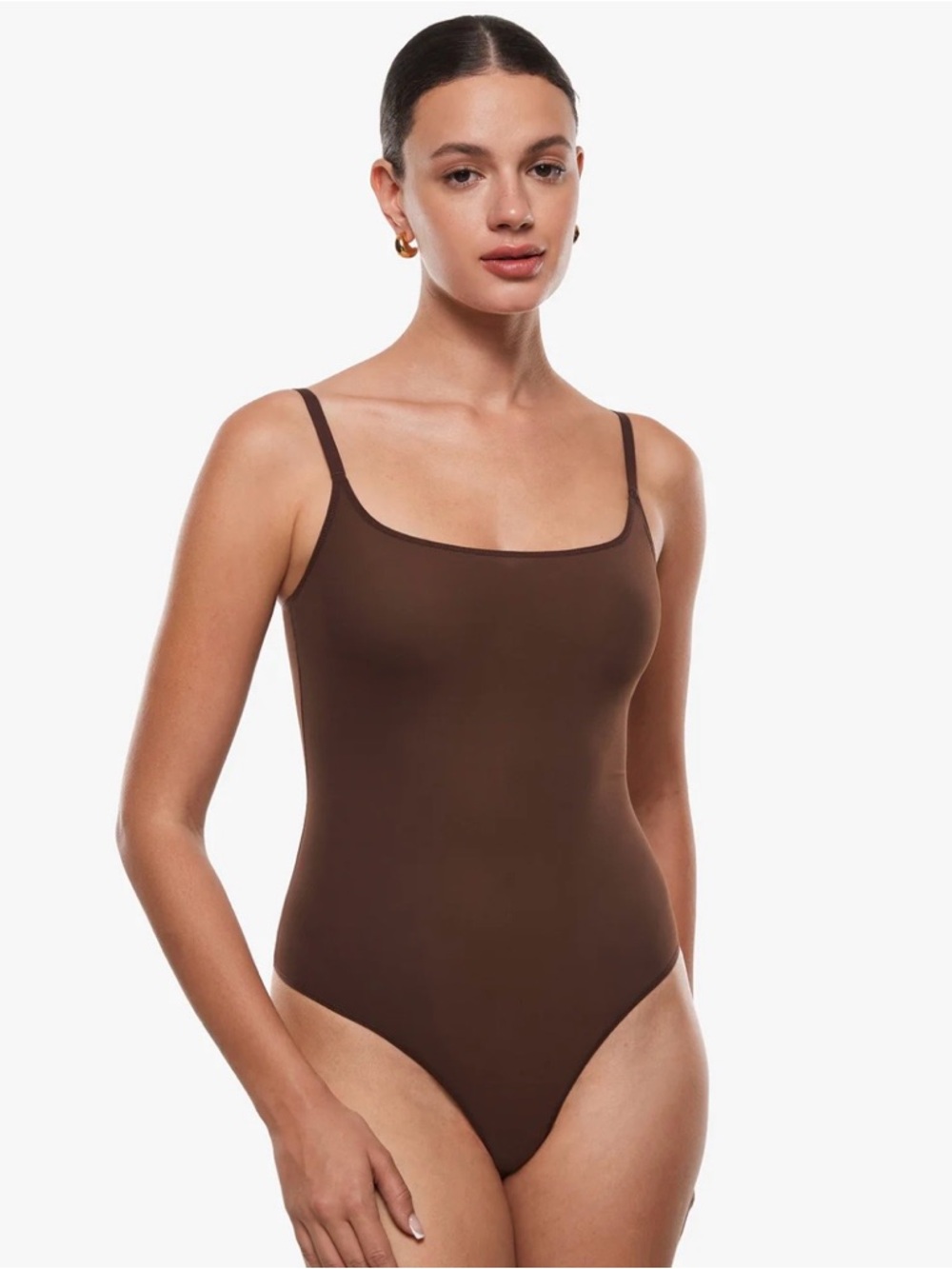 INLYRIC Cosnufy Mesh Cami Bodysuit